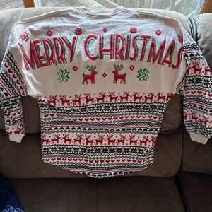 VTG Spirit Jersey Merry Christmas Red Winter Holiday Made In USA  Adult XS